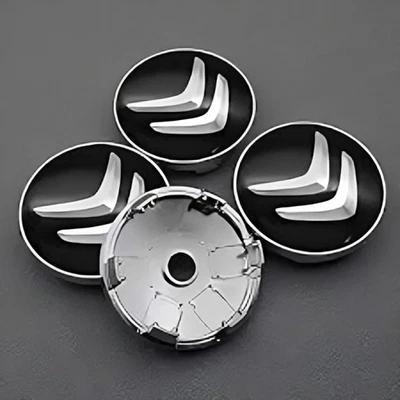 4x Tapacubos centrales de llantas de aleación Citroen 60 mm en negro C1 C3 C4 DS3 la mayoría de los modelos Reino Unido Foto 1 de 4