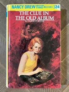 Nancy Drew #24 The Clue in the Old Album by Carolyn Keene (c1947, Hardcover) - Picture 1 of 5
