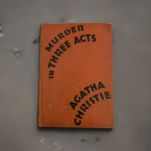Agatha Christie Murder in Three Acts 1934 HC 1st Dodd Mead/Red Badge Acceptable - Picture 1 of 12