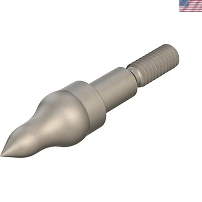 Durable Gold Screw-In Field Points, 100 Grains - 12 Units for Archery Arrows - Image 1 of 2