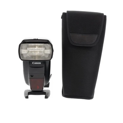 Canon Speedlite 600EX-RT Flash [GN197] {Bounce, Swivel, Zoom} With Case & Stand - Image 1 of 4