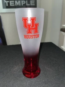 UNIVERSIDAD DE HOUSTON Cerveza Hombre Cueva Vidrio Esmerilado Rojo Pumas - Imagen 1 de 8