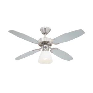 Ceiling fan light 105 cm 42" Westinghouse Capitol Brushed Steel with pull cord - Picture 1 of 2