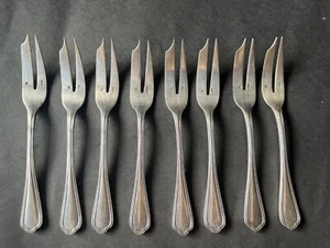 FRANZÖSISCHES CHRISTOFLE SPACHTEL SET COCKTAIL / SCHNECKEN GABELN MIT MONOGRAMM - Bild 1 von 9