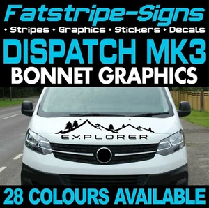para adaptarse a CITROEN DISPATCH MK3 EXPLORER CAPÓ CAMPING GRÁFICOS PEGATINAS FURGONETA CÁMPER - Imagen 1 de 2