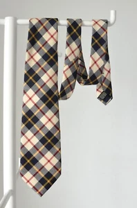 BREUER Handmade check Plaid Wool Tie - Picture 1 of 4