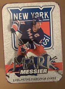 New York Rangers Mark Messier 5 All-Metal Collector Cards, Metallic Impressions - Bild 1 von 3