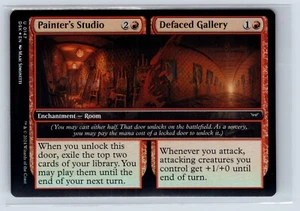 FOIL Painter's Studio / Defaced Gallery Duskmourn – MTG Magic the Gathering Card - Picture 1 of 2