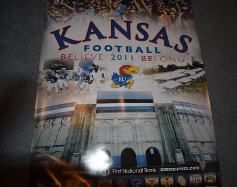 KANSAS JAYHAWKS 2011 FOOTBALL POSTER Cover