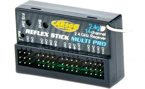 Carson Reflex Stick Multi Pro Empfänger 14 Kanal 2,4 GHz - 500501540 - Bild 1 von 1
