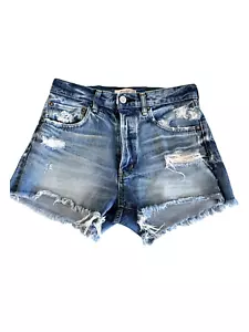 Moussy Vintage kurze Jeanshose blau Größe M - Bild 1 von 5