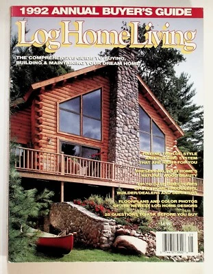 1992 Log Home Living Annual Buyer's Guide Magazine - Image 1 of 4
