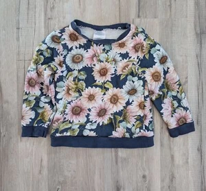 Posh Peanut Floral Print Long Sleeve Crewneck Sweatshirt Size 8Y (k8) - Picture 1 of 2