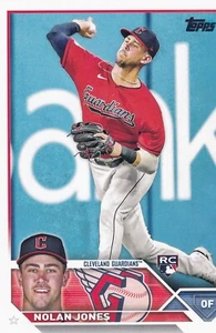 2023 Topps #129 Nolan Jones MLB Cleveland Guardians + Free Mystery Card - Picture 1 of 2