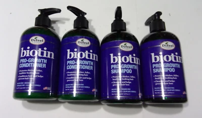 Difeel Biotin Pro-growth 2 Shampoo & 2 Conditioner, 12 fl oz Each pack of 4 - Image 1 of 2