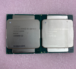 Lot 2 Intel Xeon E5-2687W v3 3.10GHz 10-Core CPU LGA2011-3 25MB SR1Y6