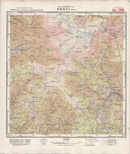 Mapa topográfico vintage del Estado Mayor polaco 1960 - SNIEZKA 1:25 000 - Imagen 1 de 5