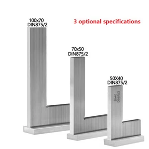 Flat Base Widened Knife Edge 90°right Angle Wide Base Angle Ruler Measuring Tool - Picture 1 of 7