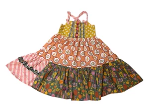 Matilda Jane Patchwork Knot Dress Austin Rivers Choose Your Own Path Size 8 - Picture 1 of 9