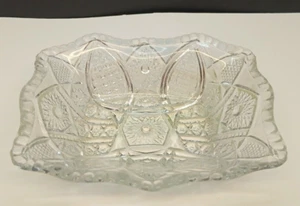 Vintage Imperial Glass Clear 'Hobstar' Soap Dish - Picture 1 of 7