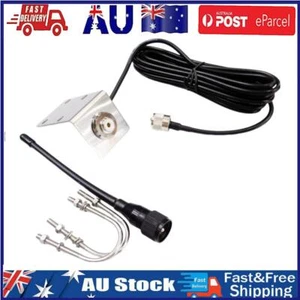 Rubber Waterproof Mast Aerial with 5M/16.4ft RG-58 Cable Boat Antenna for Boat - Zdjęcie 1 z 12