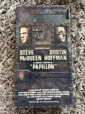 Vintage PAPILLON Dustin Hoffman Steven McQueen VHS Cassette Tape HTF (1973) A2 - Image 1 of 2