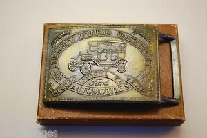 HENRY FORD DETROIT AUTOMÓVILES HEBILLA CINTURÓN Modelo T Año Disco con Caja - Imagen 1 de 5