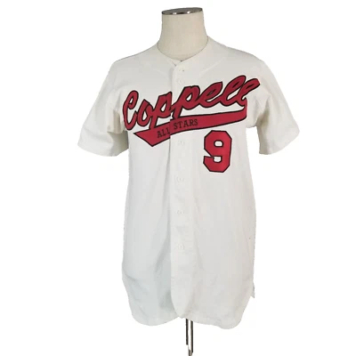 Camiseta de béisbol Southland vintage de las Pequeñas Ligas adulto pequeña blanca Coppell Texas Foto 1 de 4