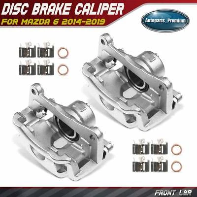 2x Pinza de freno de disco para conductor y pasajero delantero con soporte para Mazda 6 2014-2021 Foto 1 de 4