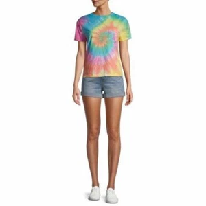No Boundaries Juniors' Curvy Mom Shorts, Light Wash, Size 1 - Picture 1 of 4
