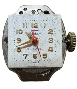 LADIES   WALTHAM  WRIST  WATCH MOVEMENT     17J   WXO  Running - Picture 1 of 3