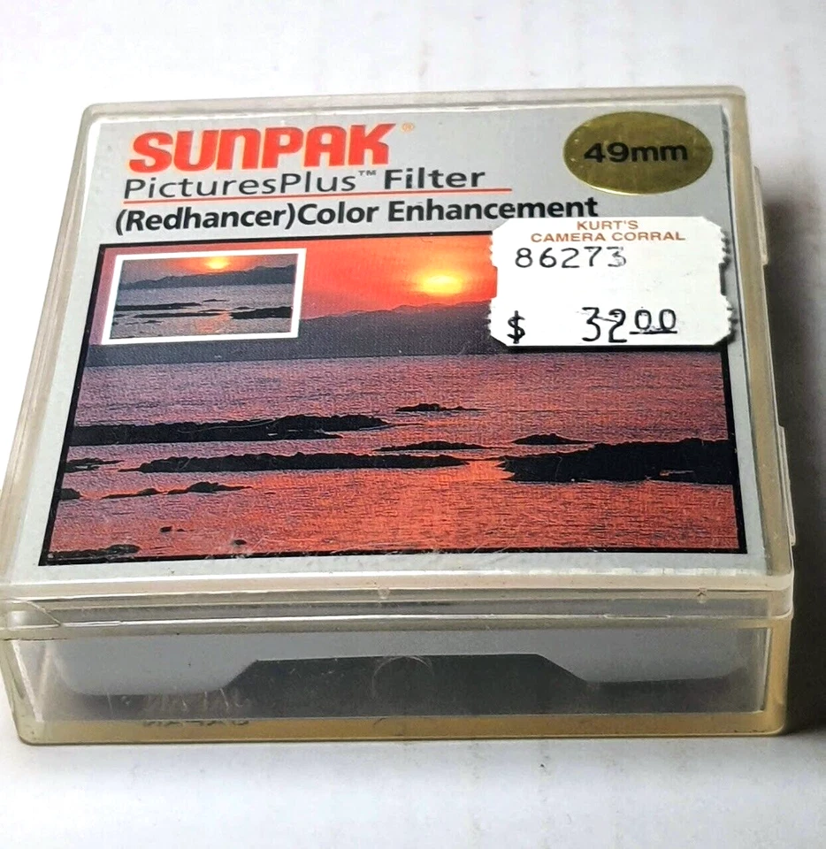 49mm Special Effect Red Enhancer Glass Lens Filter Enhancement Enhancing SUNPAK - Image 1 of 2