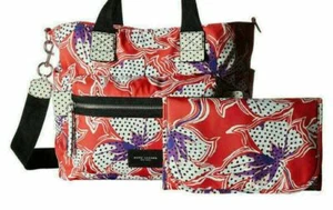 $320 Marc Jacobs Spotted Lily Printed Baby Dipper bag Multi Red - Picture 1 of 4