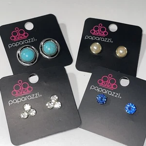 Paparazzi Earrings Fish Hooks Set Of 4 Lot Assorted NWT - Picture 1 of 5