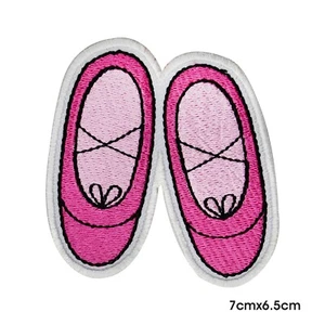 Ballerina patch, Ballet shoes Dancing, Embroidered Iron on patch - Picture 1 of 1