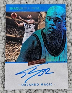 2016-17 Panini Aficionado Shaquille O'Neal On Card Auto Orlando Magic 15 # /125 - Picture 1 of 2