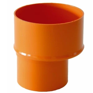 RIDUZIONE in PVC mm 80/63 arancio rosso RACCORDO PASSAGGIO rossa scarico - Foto 1 di 2