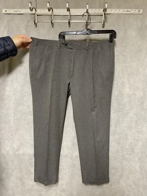 Ralph Lauren Pants Men 40 X 29 Gray Houndstooth Flannel Dress Hybrid Casual Luxe - Image 1 of 4