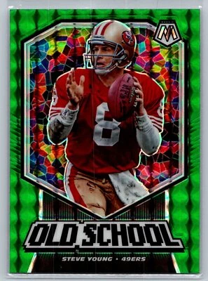 2020 Panini Mosaic #OS5 Steve Young Old School Mosaic Green - Image 1 of 2