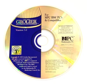 CD ROM 1995 GROLIER MULTIMEDIA ENCYCLOPEDIA - Bild 1 von 1