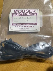 2 AC Power Cords, 6 feet long 2 wires,18 AWG,10 amps rated 125 VAC, unshielded. - Picture 1 of 2