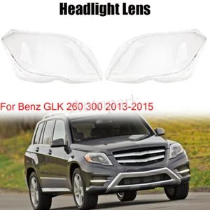 Pair Headlight Lens Headlamp Cover For Mercedes Benz GLK 260/300 2013 2014 2015 - Picture 1 of 10