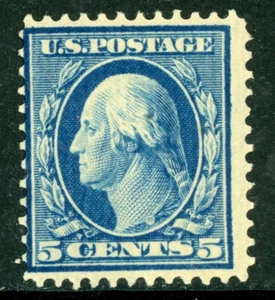 USA 1908 Washington 5¢ Blue Perf 12 DL Wmk Scott #335 MNH J134 - Picture 1 of 6