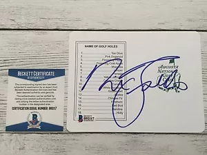 Nick Faldo Signed The Masters Scorecard Beckett BAS COA Autographed b - Picture 1 of 1