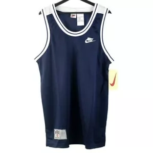 NOS 90s Nike Basketball vintage nylon tank top singlet jersey shirt jordan OG DS - Picture 1 of 7