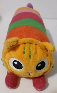 Gabby’s Dollhouse Plush Pillow Cat Purr-ific 10" Pink Yellow Stuffed Animal Toy - Picture 1 of 8