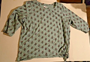 SONOMA Goods for Life Size XXL manga larga cuello redondo verde/azul 100 % algodón - Imagen 1 de 5