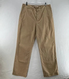 RE/DONE 90s High-Rise Loose Trousers Size 29 Button Fly Twill Chino Washed Khaki - Picture 1 of 14