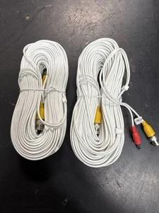 QSEE 2-PACK SECURITY CAMERA Cable 100ft - Picture 1 of 5