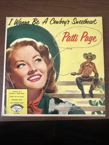 Patti Page I Want to Be a Cowboy's Sweetheart 45 Mercury 3063 Amazing Graphics - Picture 1 of 3